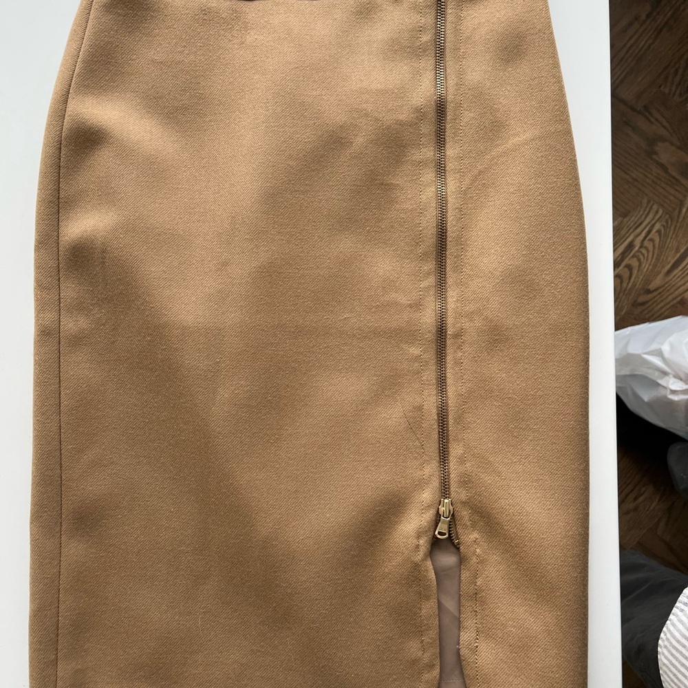 J. Crew Classic Camel Pencil Skirt